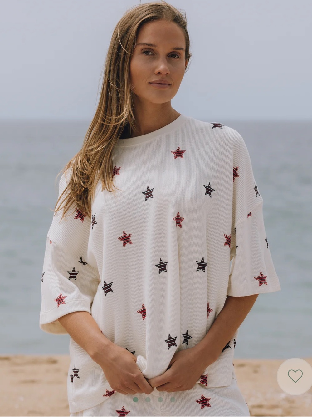 Daily Drills Americana Limited Edition in Cream + Stars Set! NWT Size M/L